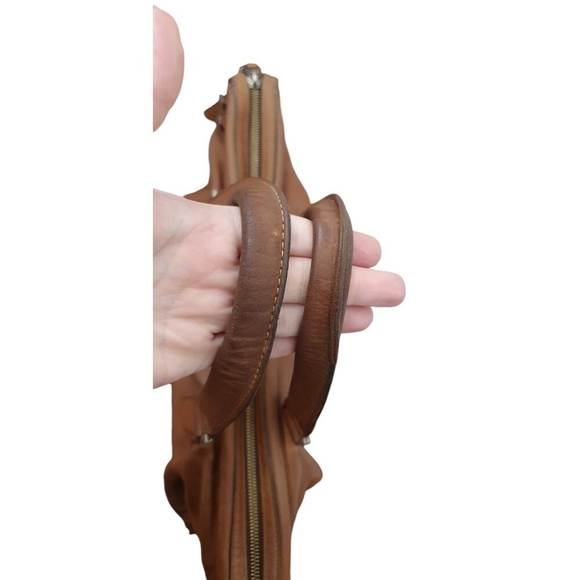 Tumi Beacon Hill Irving Slim Briefs Business Tan Leather Messenger Bag - Picture 10 of 16